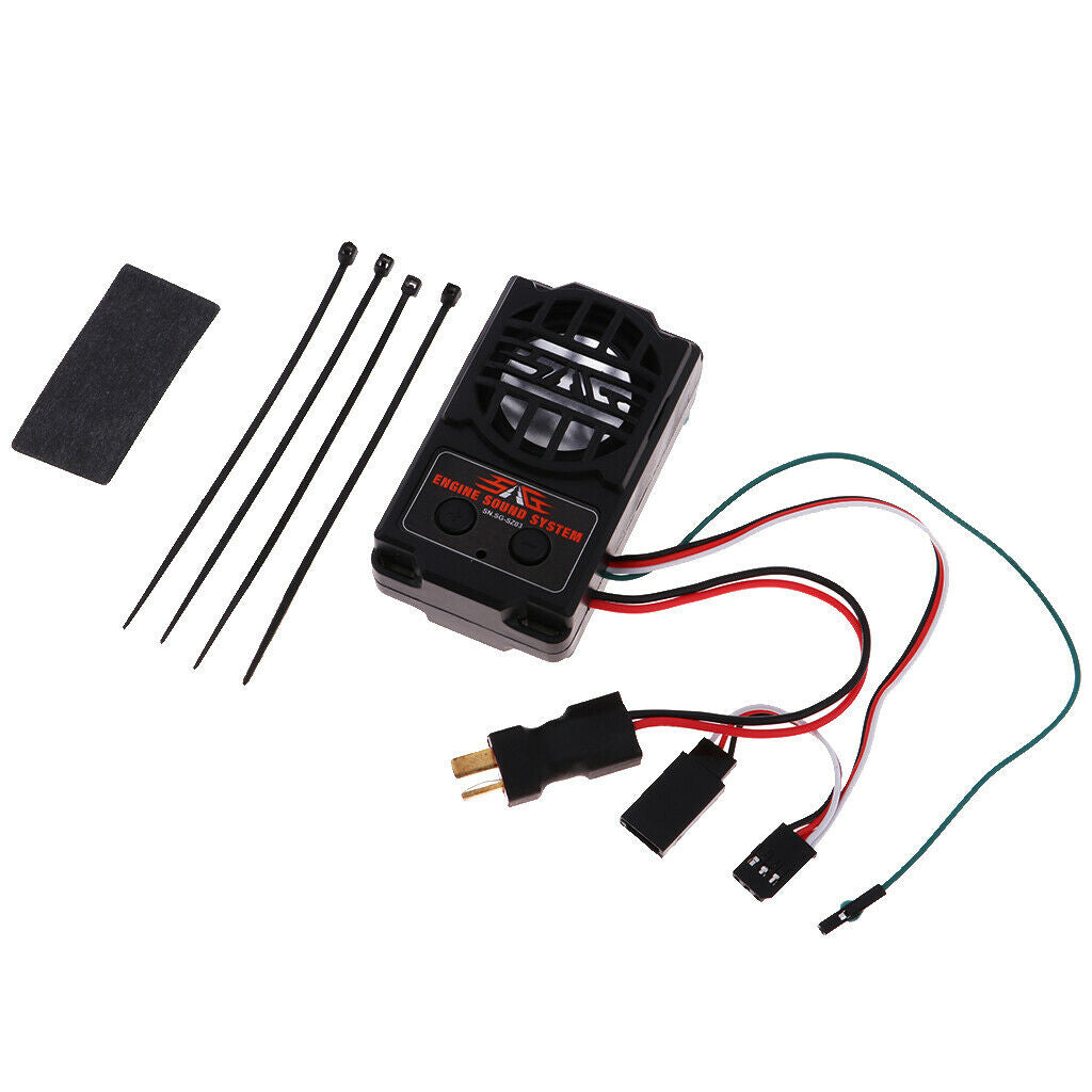 Real Engine Sound Simulator with Speaker for 1:10 RC Car Truck Replacement