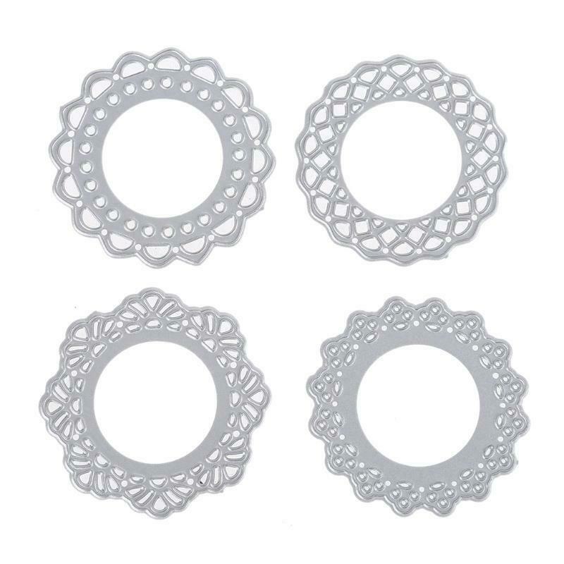 Round Hollow Lace Set Carbon Steel Cutting Dies DIY Scrapbooking Photo Album