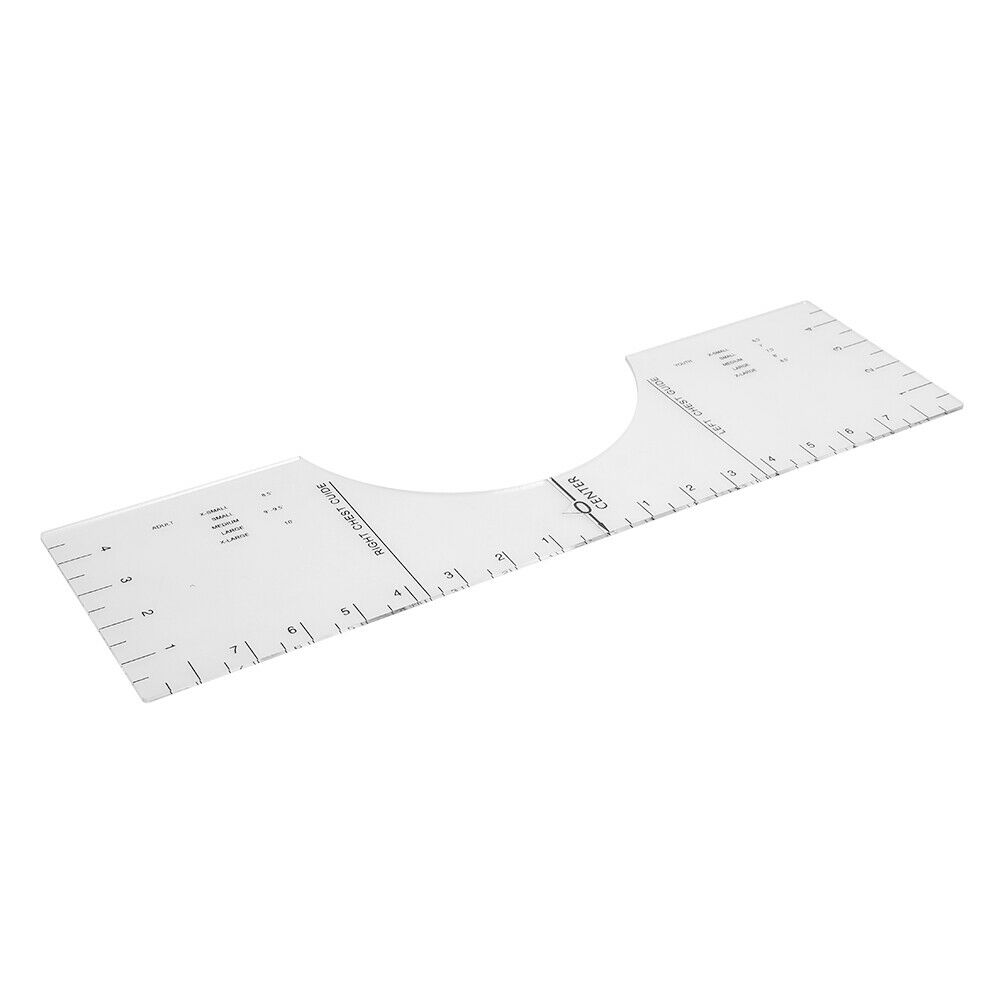 DIY Drawing Sewing Alignment Patchwork T-Shirt Ruler Centering Guide Ruler @