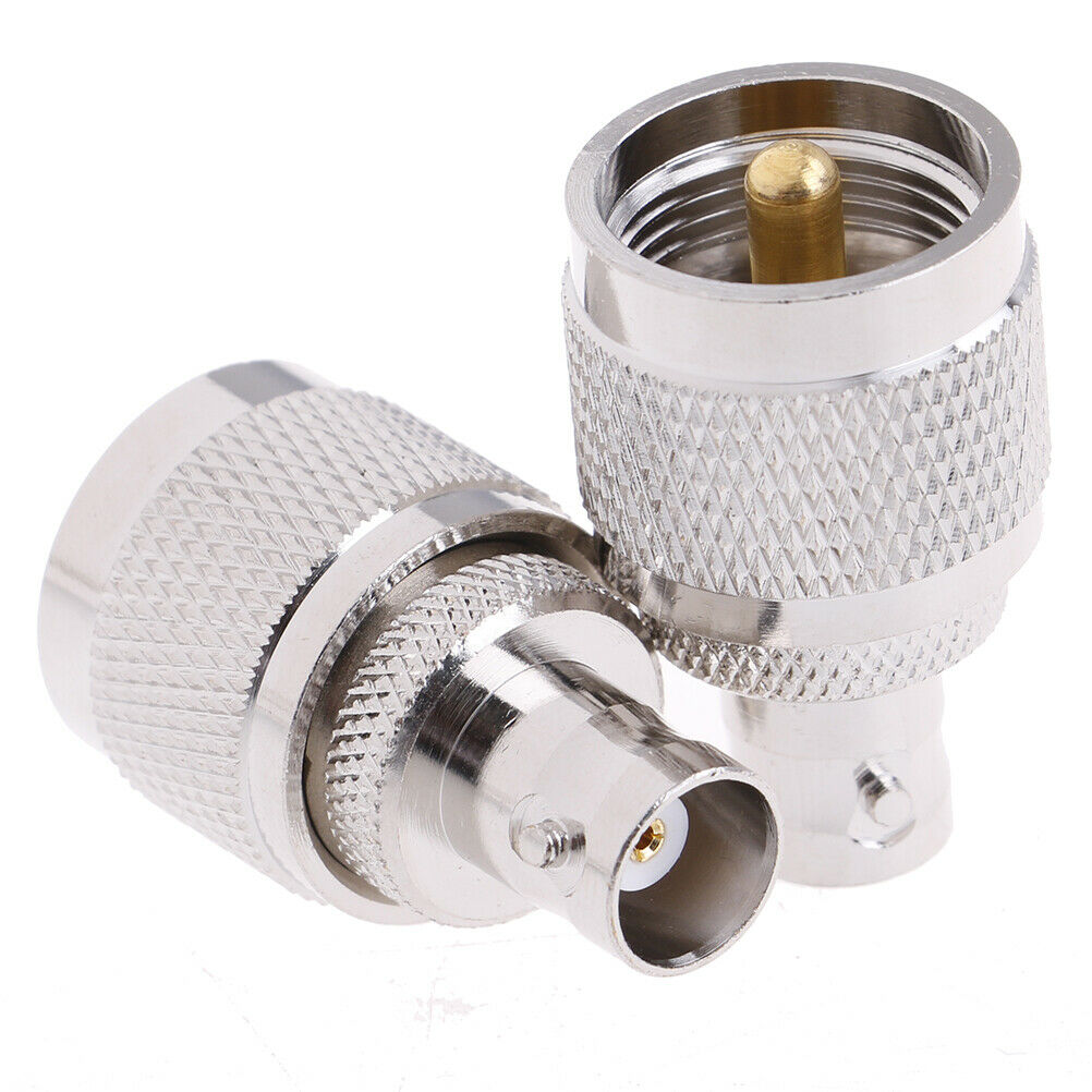 1x UHF Male PL259 PL-259 plug to BNC Female jack RF coaxial adapter connec.l8