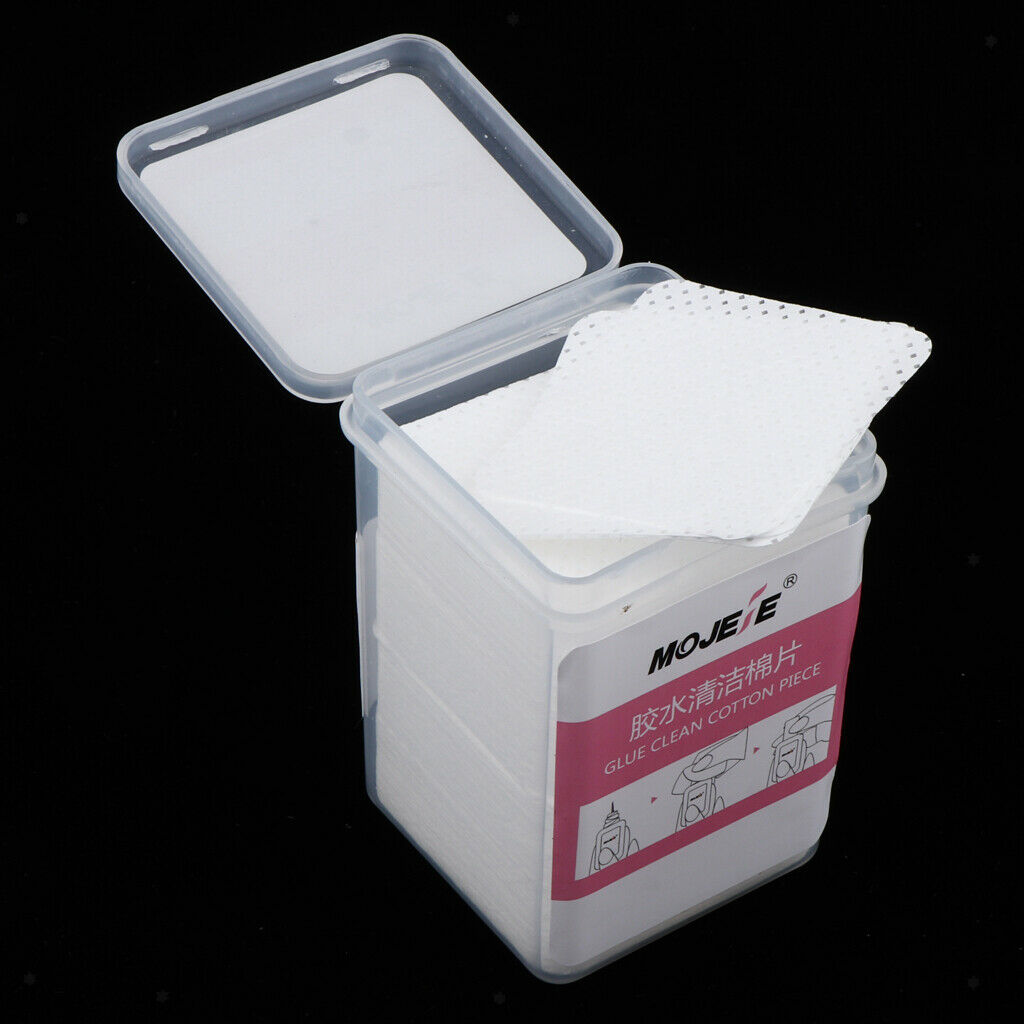 200 lot Disposable Eyelash Adhesive Glue Cleaning Wipes Polish Cosmetic Pads