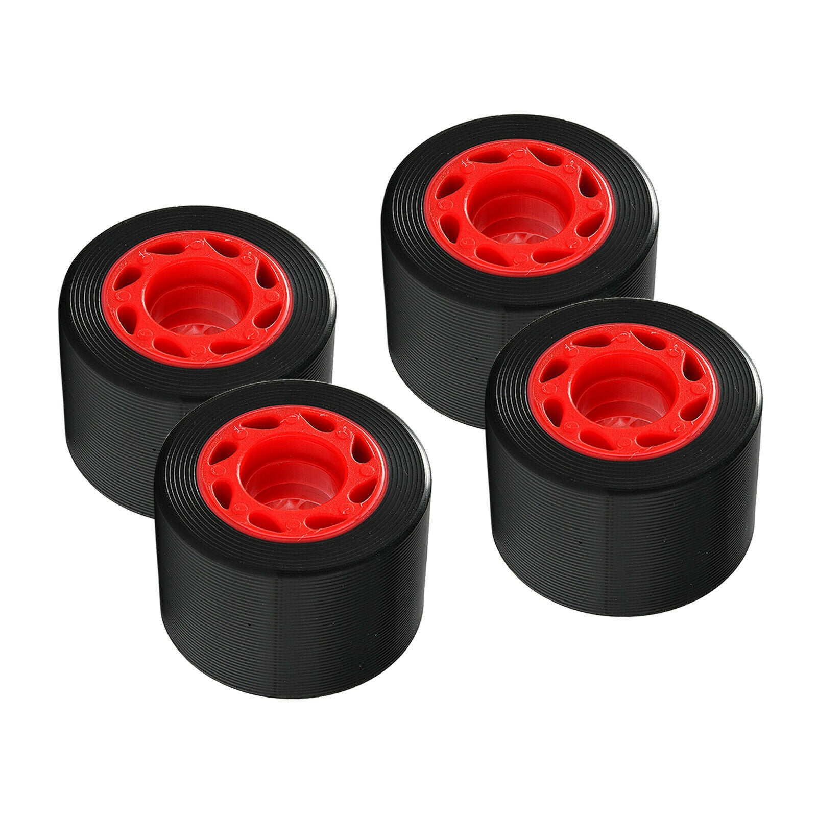 4x PU Skateboard Wheels Double Row Skates Cruiser Roller Wheel Accessories