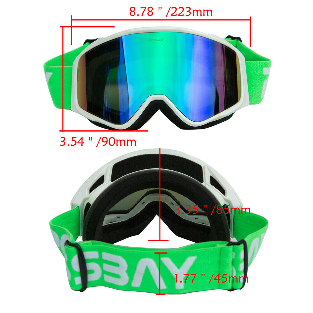 Motorcycle Snow Goggles Glasses Snowboard Ski Snowmobile Eyewear Winter Sport