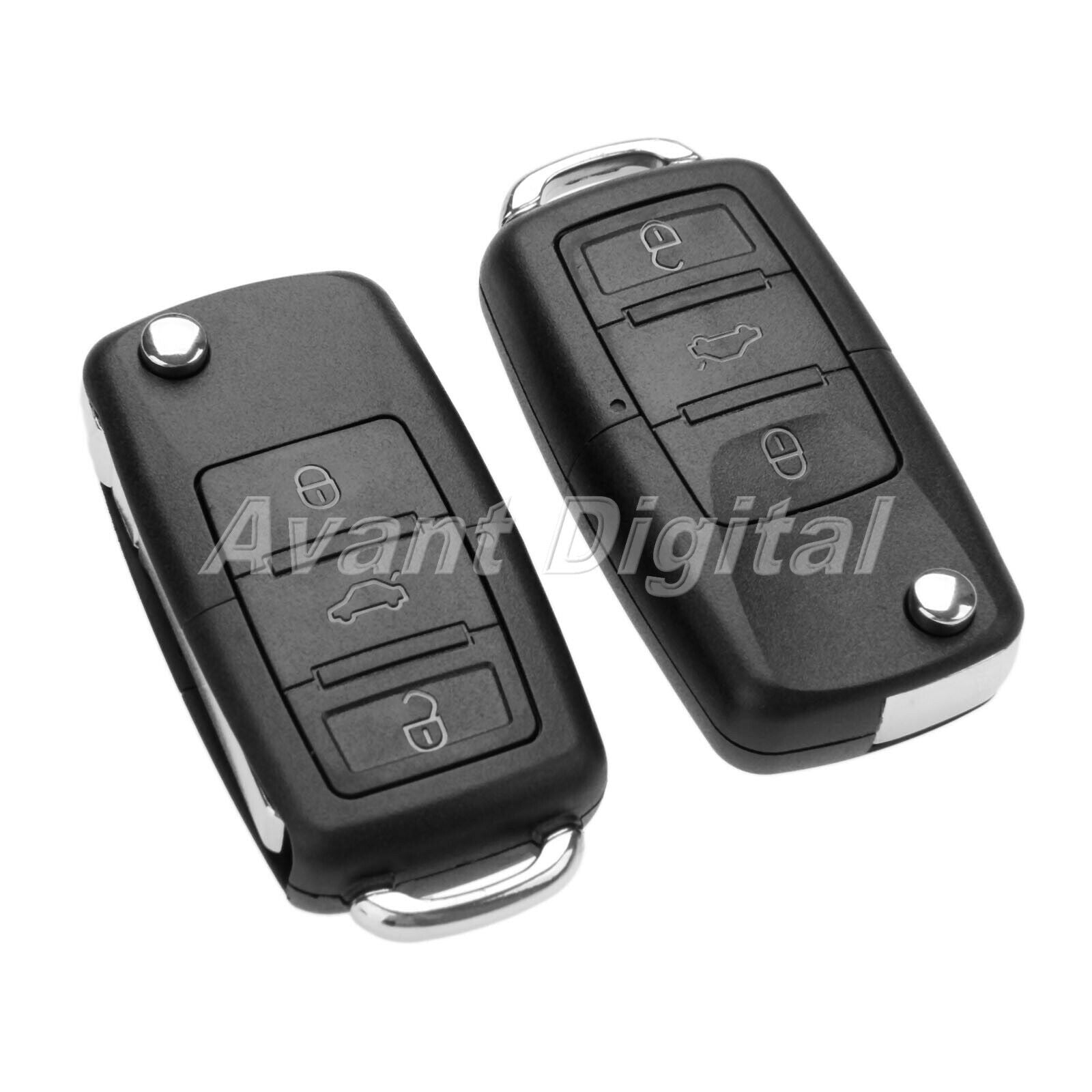 2Pcs Remote Key 3 Buttons 434MHz ID48 Chip 1J0959753DA Fit For 2003-2005  Bora