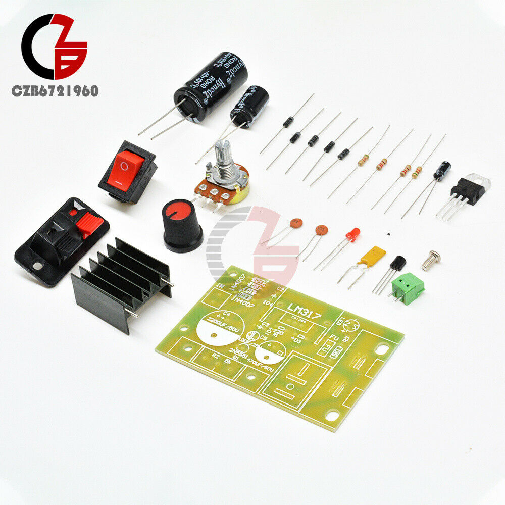 LM317 DC 5V-35V to 1.25V-30V Step Down DIY Kit AC/DC Power Supply Module