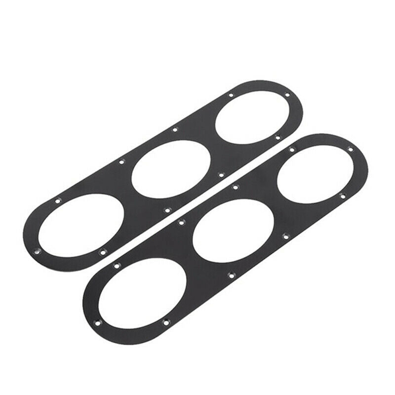 2Pcs Universal Aluminium Car Rear Bumper Race Air Diversion Diffuser Pan MEBDDD
