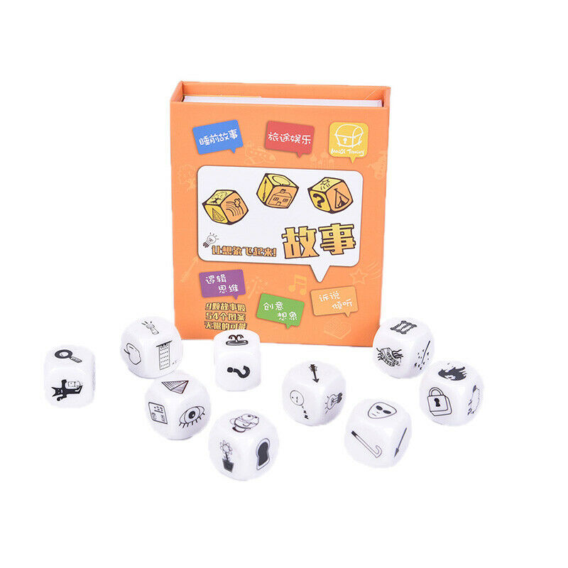 9pcs Story Dice Puzzle Board Game Telling Story Children Funny English GaTSJA%BD