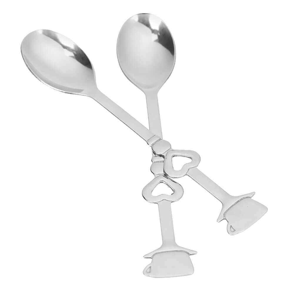 Stainless Steel Beverage Coffee Demitasse Spoon Stirrer - Silvery