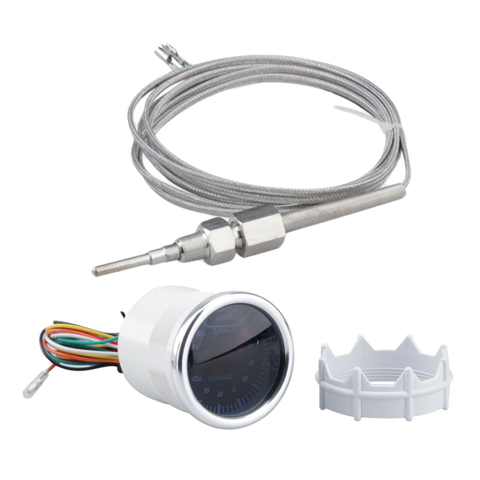 Auto Exhaust Gas Thermometer Gauge 12V 2" Parts Good Replacement Universal