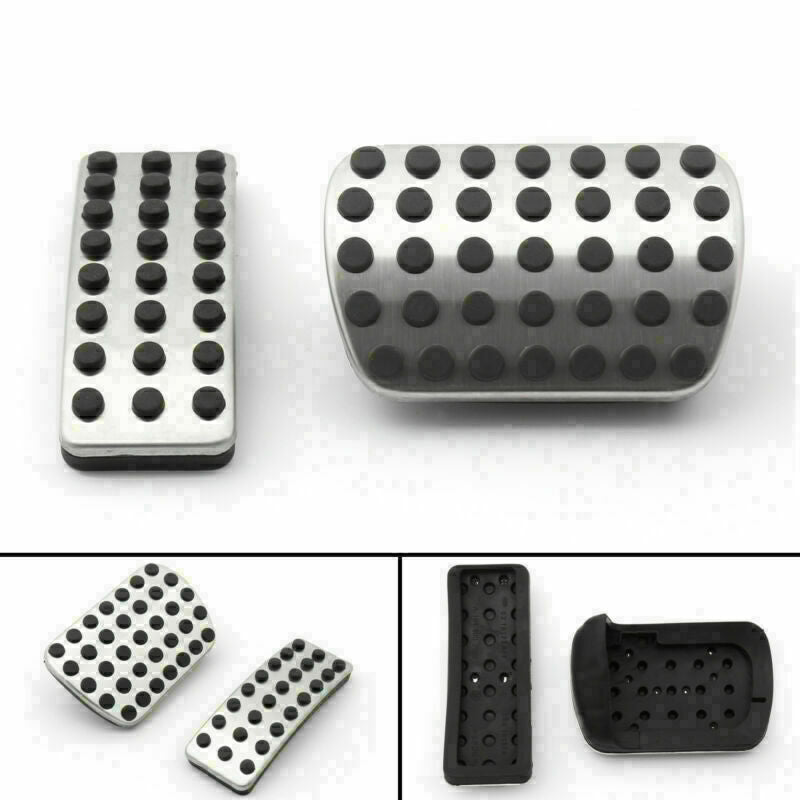2PCS For Benz AMG Stainless Brake Accelerator Pedal Pads Covers A1643000082 CN