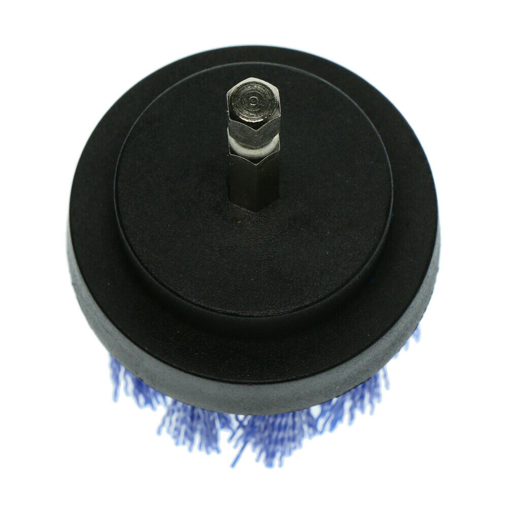 1xBlue Drill Cleaning Brush Power Scrubber Stiff Scrub Brush