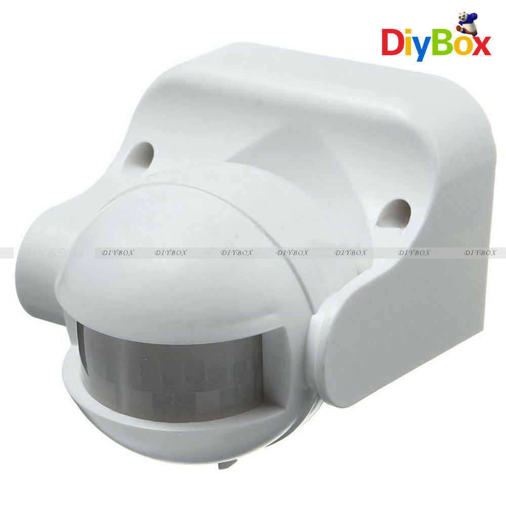 White Outdoor 180° Degree Security PIR Motion Movement Sensor Detector Switch