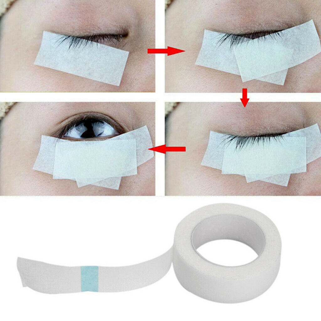 2Pcs Breathable Adhesive Eyelash Perming Curling Tape Gauze Rolls Patches