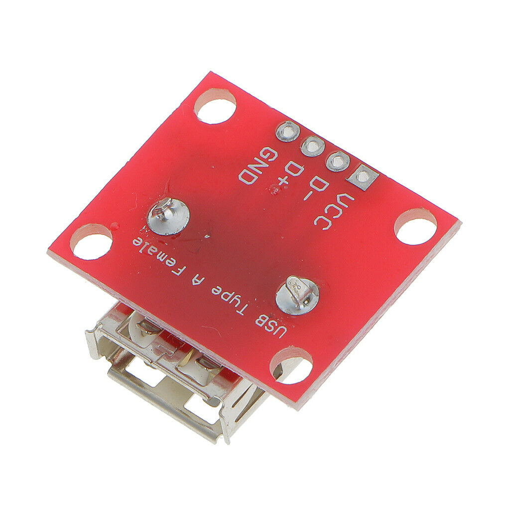 2Pack 5V USB A Female Breakout Board Power with 2.54mm Header
