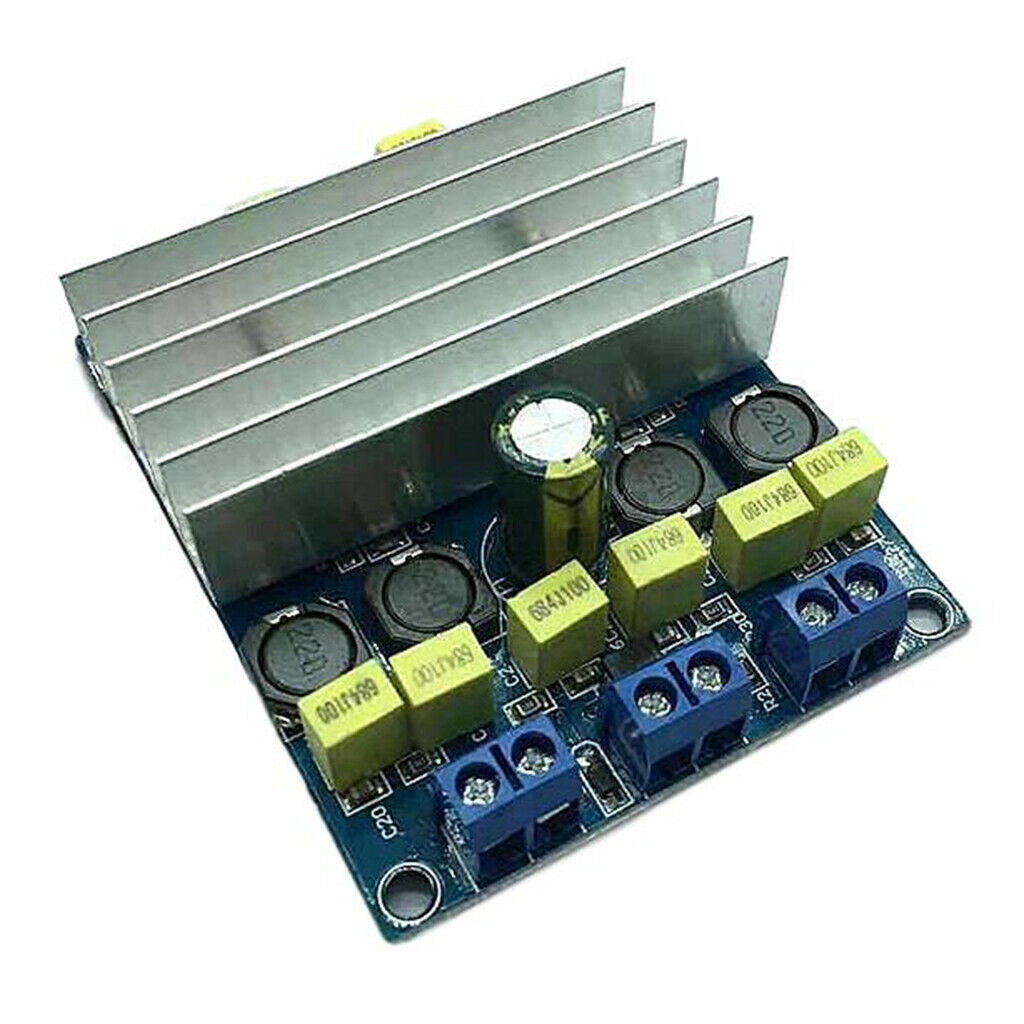 New TDA7492 2x50W 100W D Class Digital Amplifier Board DIY AMP with Radiator