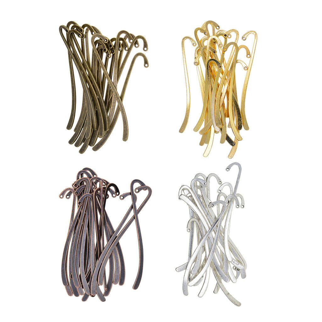 80pcs Retro Metal Bookmarks Flat Hook Craft For Gift Present Souvenirs Gifts