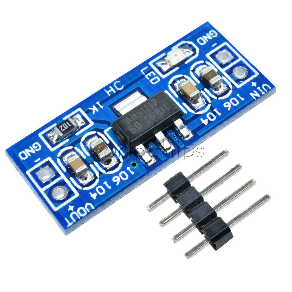 10PCS  6.0V-12V to 5V AMS1117-5.0V Power Supply Module AMS1117-5.0 TOP