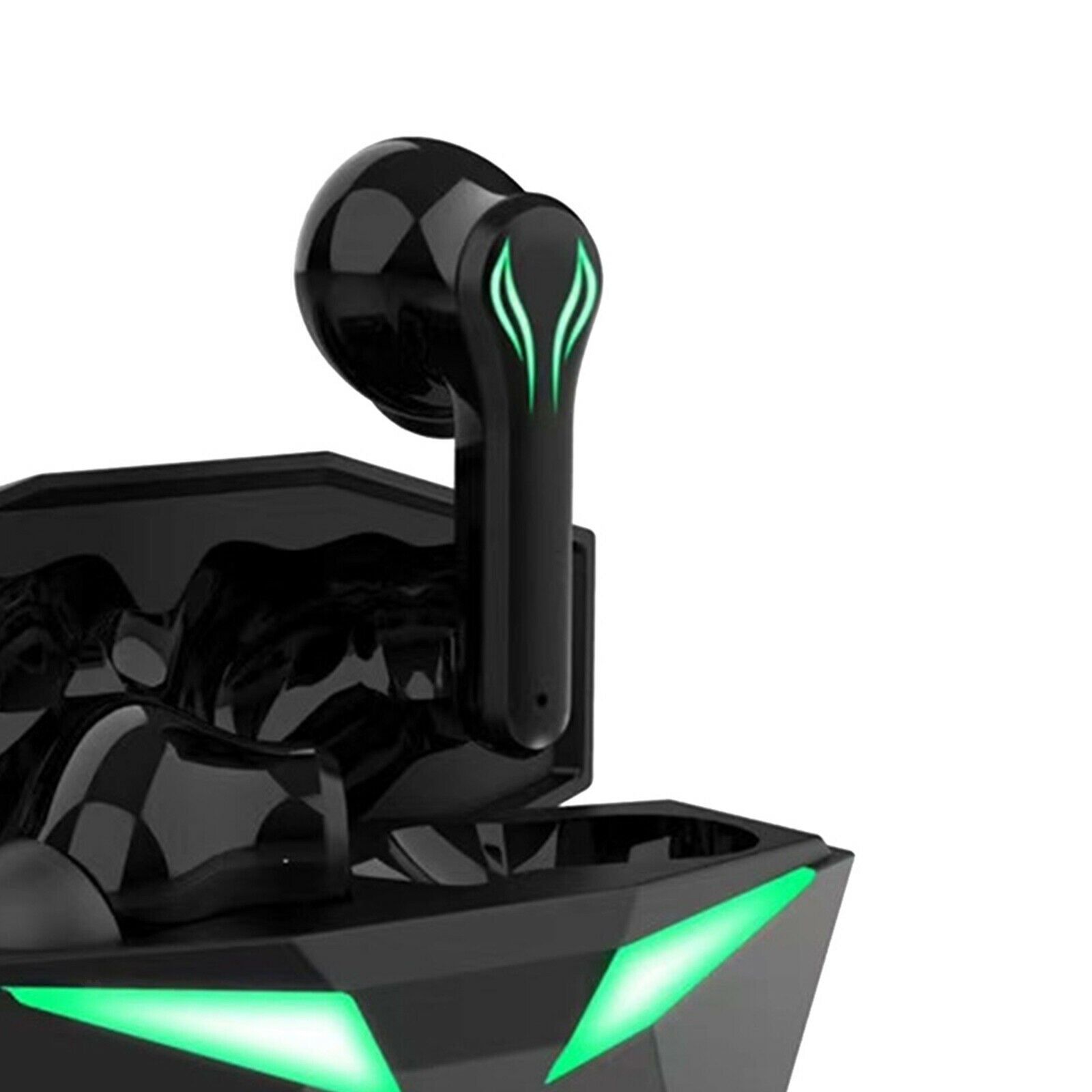 Wireless Bluetooth 5.1 In-Ear Gaming Earbuds Cool Light Touch Control w/Mic