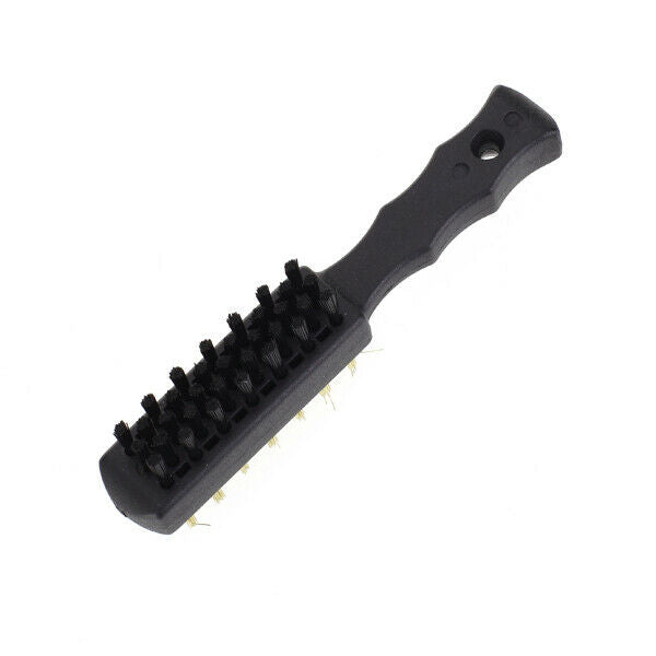 Double-sided Golf Brush Groove Cleaner Plastic Club Kit Tool Black