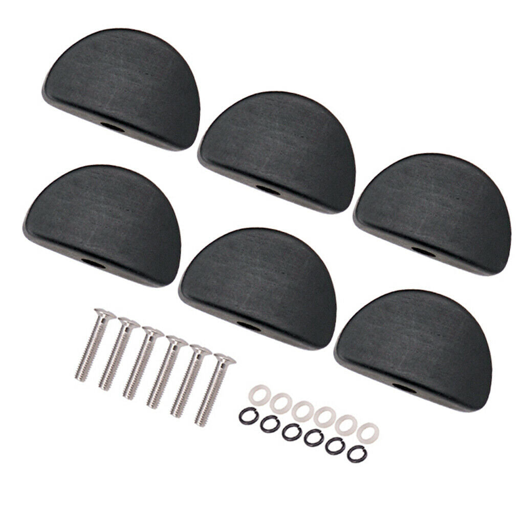 6 x Guitar Tuning Peg Semi-circle Button Tuner Machine Heads Acoustic Guitar