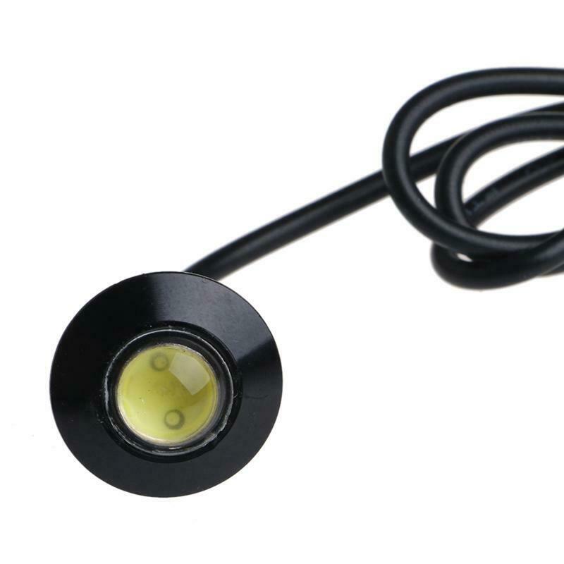 1 Pair Ultra Thin 23mm 12V Car LED DRL Daytime Running Light Eagle Eye Lamp