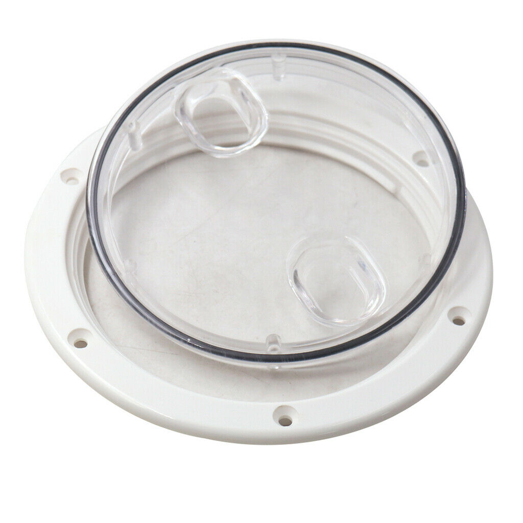 Inspection Access Hatch Cover 6inch - Deck Plate for Boat /Yacht Marine, White