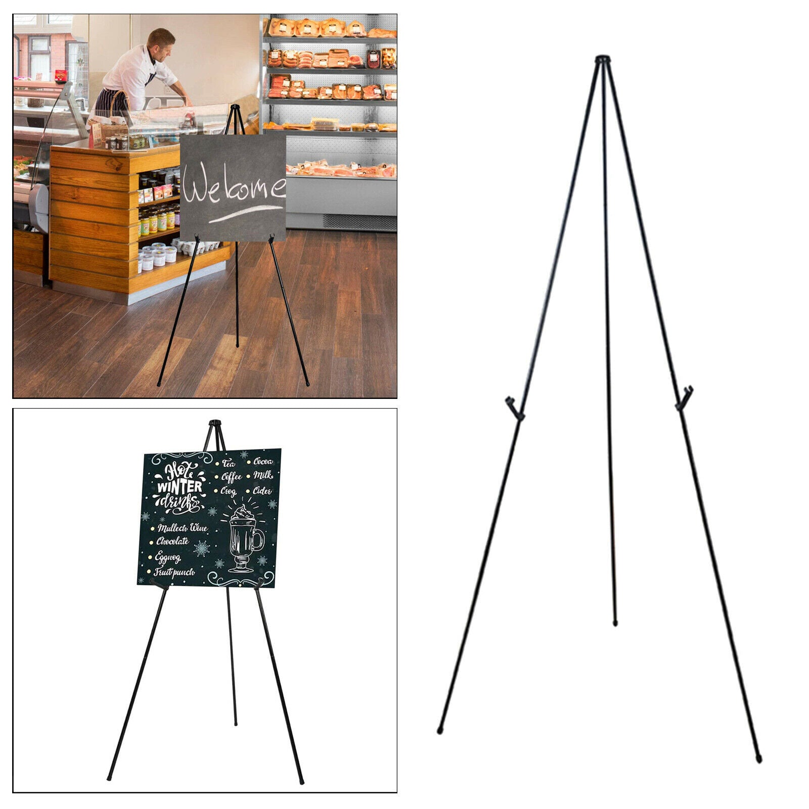 Folding Painter Painting Easel Tripod Display Stand Holder Steel Poster