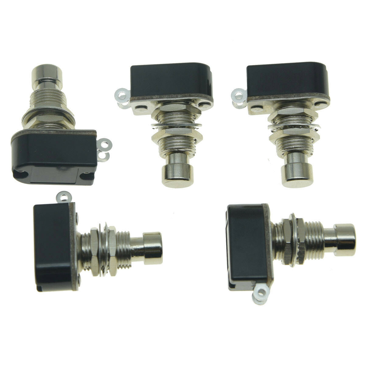5pcs2-Pin SPST Momentary Push Button Soft Touch Effect Pedal Foot Switch OFF(ON)