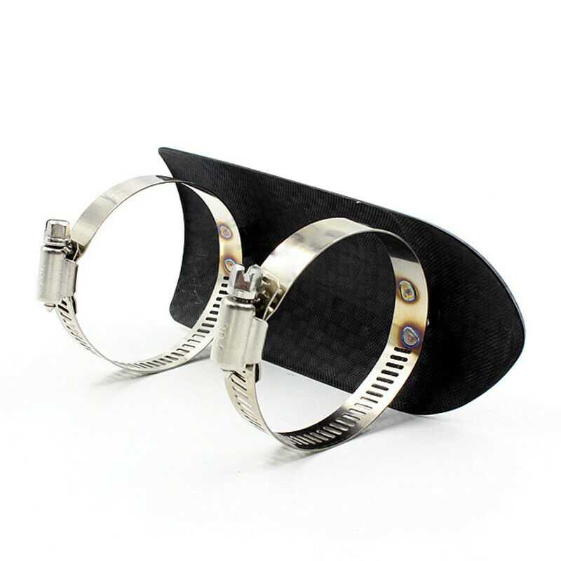 Motorcycle Bike Exhaust Pipe Guard Heat Shield Real Carbon Fiber Cover Protector