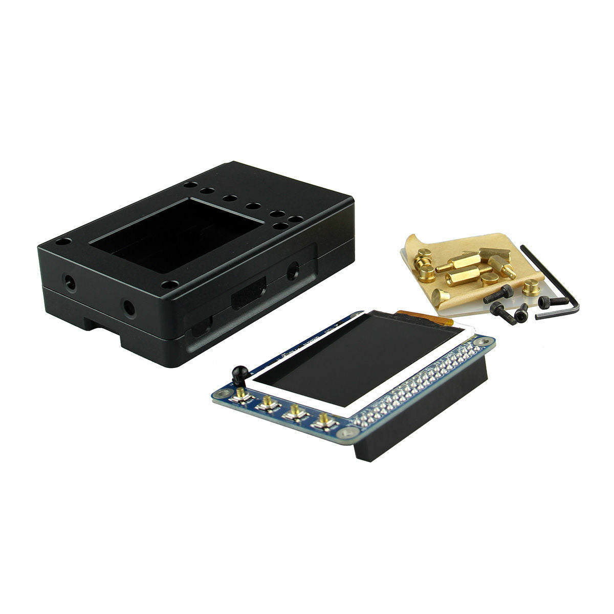 Aluminum Enclosure / Case Box + 2.2 inch High PPI TFT LCD Kit for Raspberry Pi 2