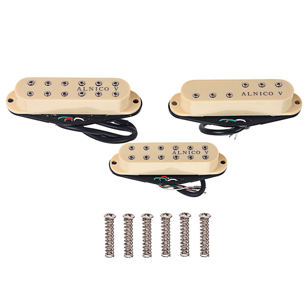 Alnico V Humbucker Pickup Neck/Middle/Bridge Set for ST Electric Accessories
