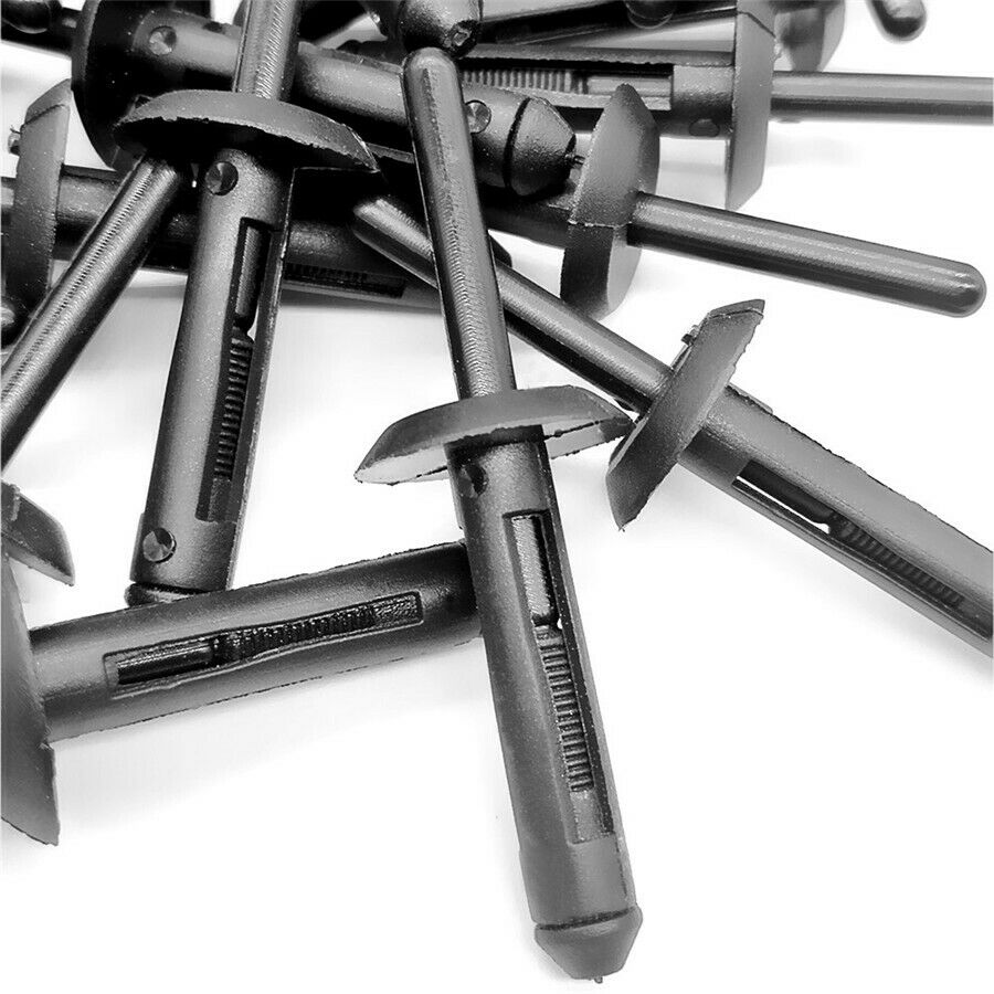 100Pcs Auto Fasteners Car Body Repair Bumper Fender Rivets Push Retainer Clips