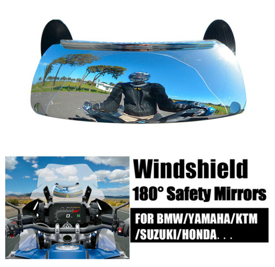 Motorcycle Rear view blind spot Mirror 180° Wide Angle For BMW Universal 1x