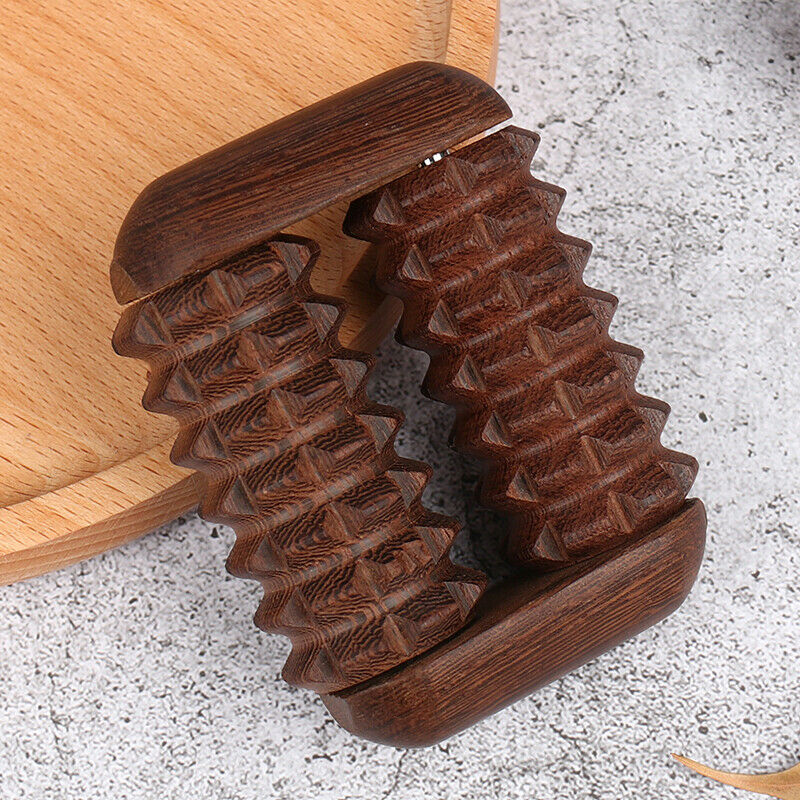 Wenge Hand Reflexology Massage Tool Palm Massager Roller Press Point  Scrap Spa