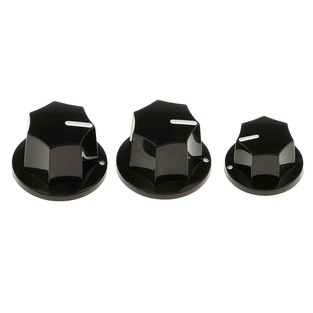 Set of 6 Large+Small Volume&  Control Knob for Jazz Bass Electric Guitar