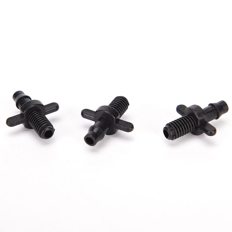 50pcs4 / 7mm Splitter Adapter Connector Barb And Garden Irrigation Hoses 6.l8