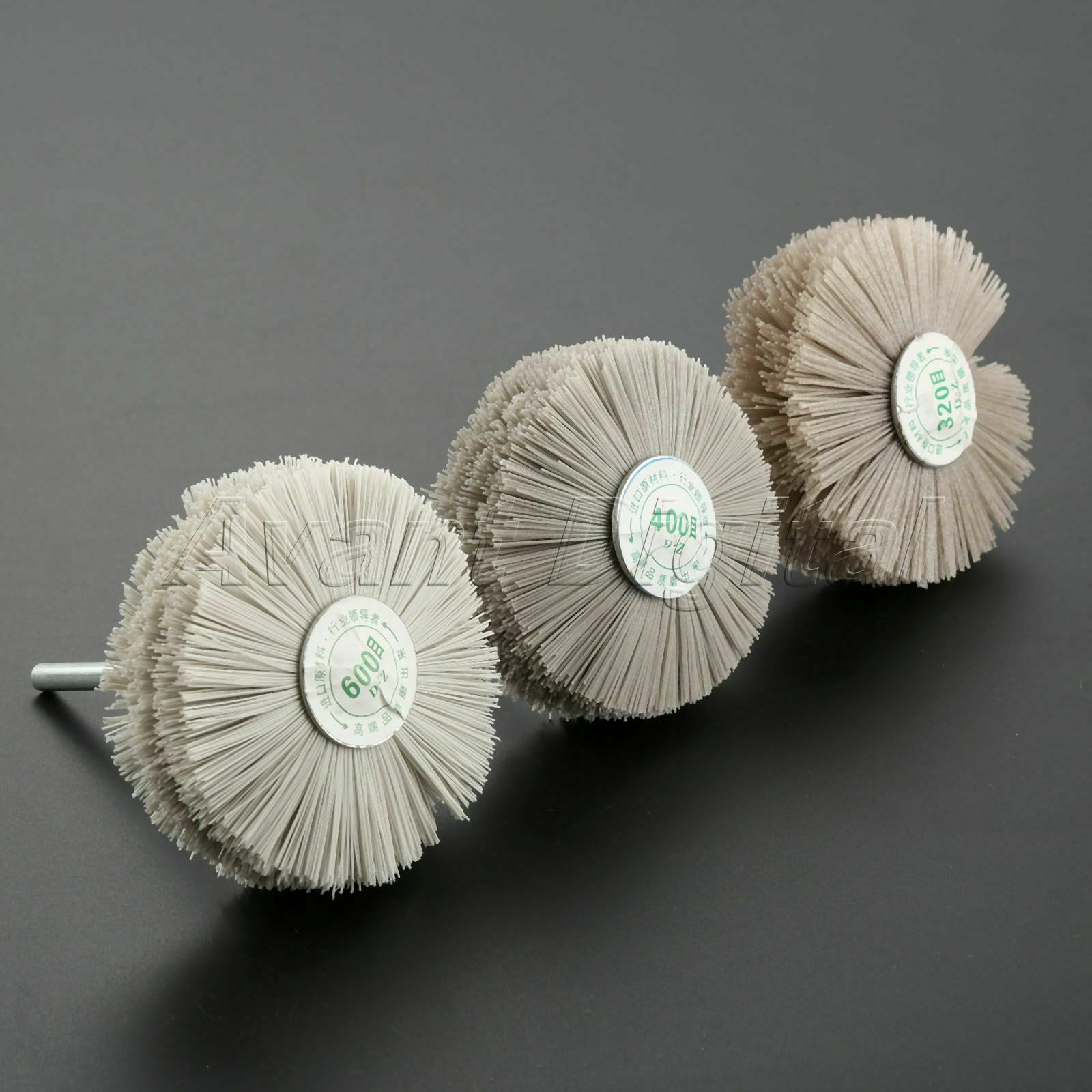 Cleaning Wood Jade Jewelry Polishing Wheel Brush Rotary Tool 320# 400# 600# Grit