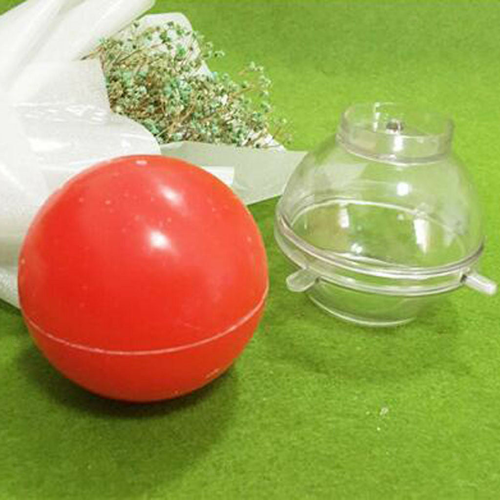 2pcs Round Sphere Shape Plastic Candle Mould Soap Mold for Candle Making