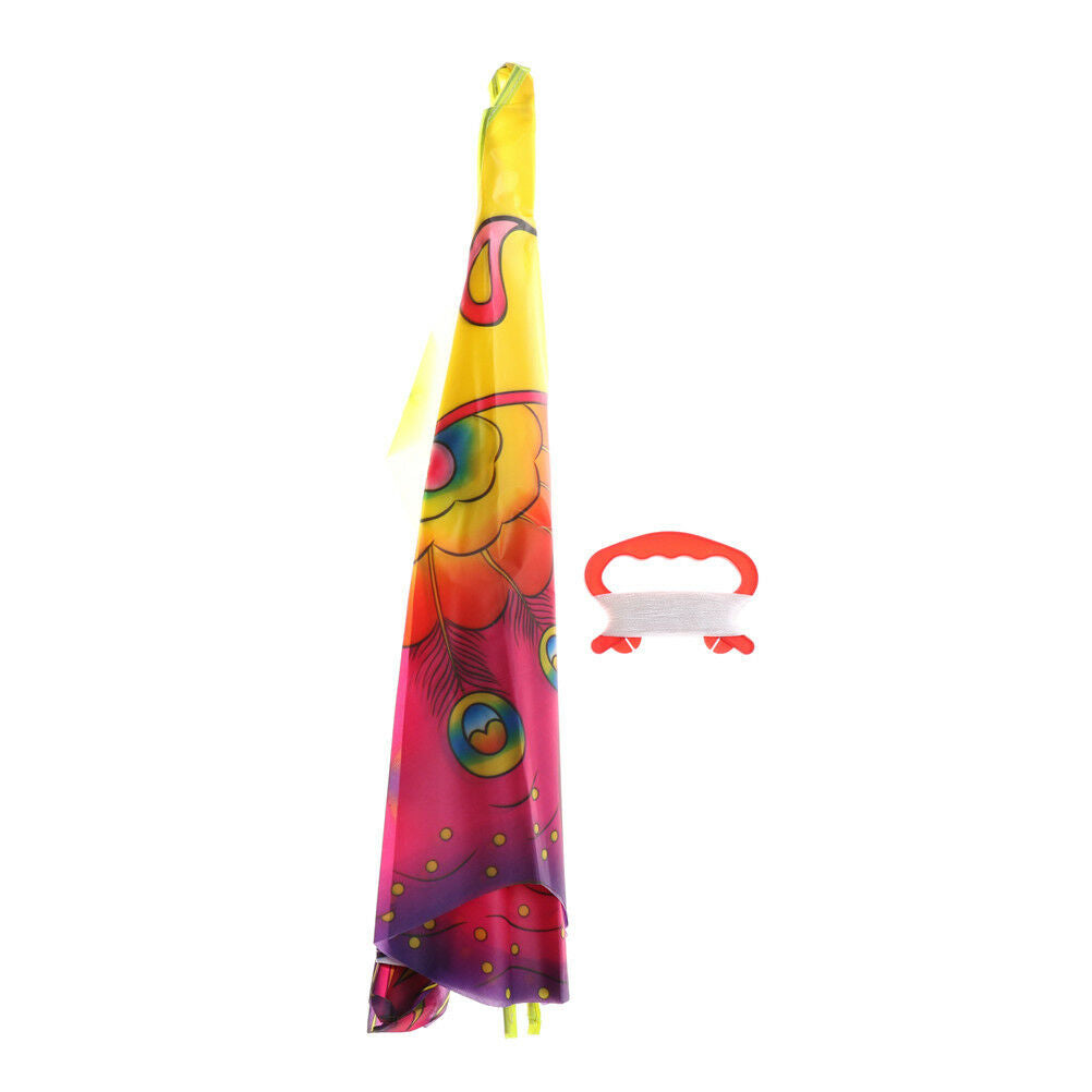 90*55cm Rainbow Butterfly Kite Outdoor Foldable Kids Kite With 50M Control Line