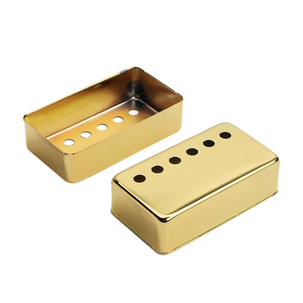 2 Pcs Copper Pickup Covers For LP SG EPI Electric Guitar N + B 70x38x20mm