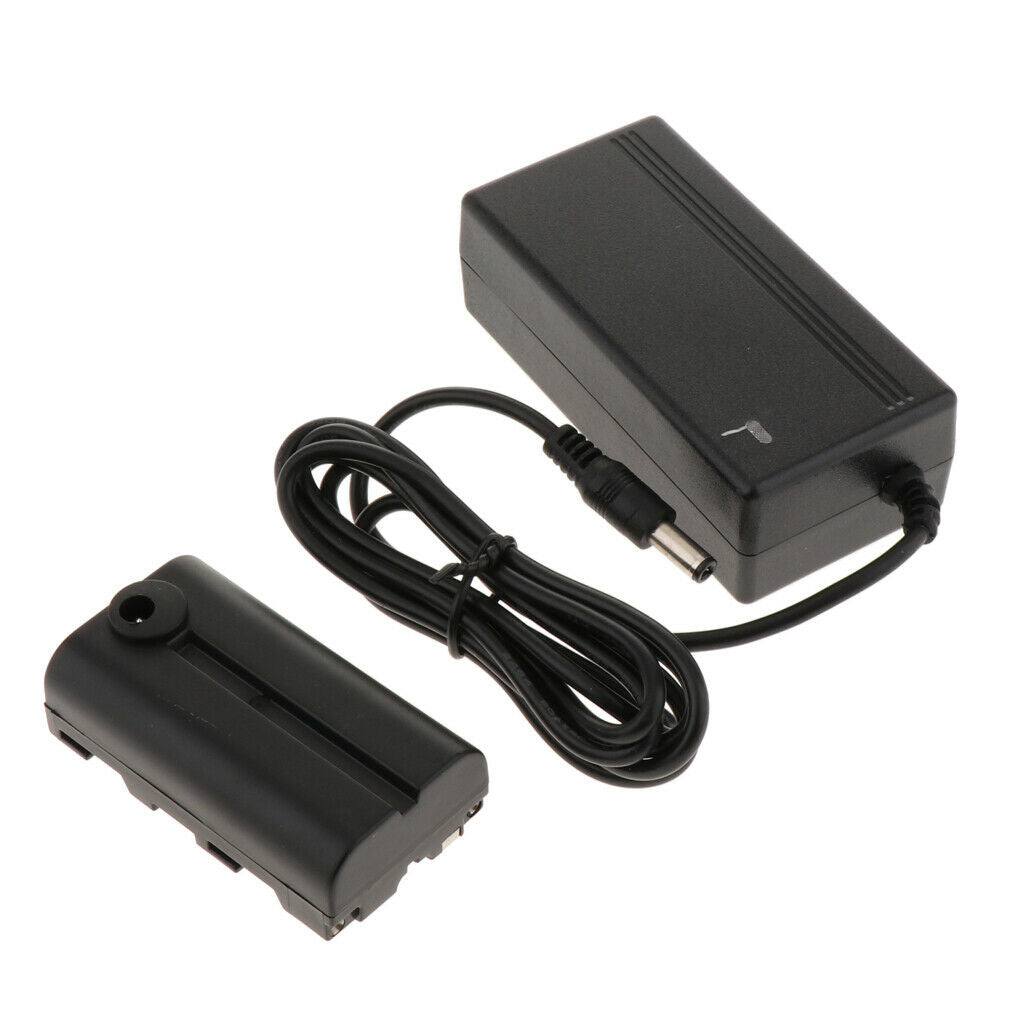 For Sony NP-F970 F750 F550 Dummy Battery Pack & AC-E6 AC Power Adapter Kit .