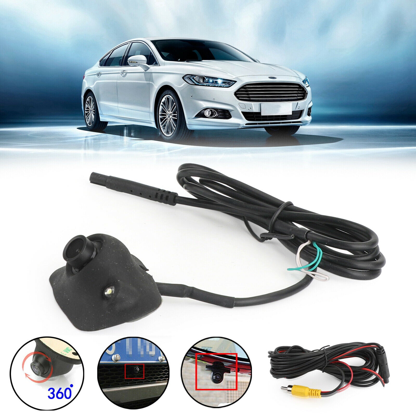 Night View 2LED Car Rear Front Side View Night View Backup Reverse Camera CCD CN