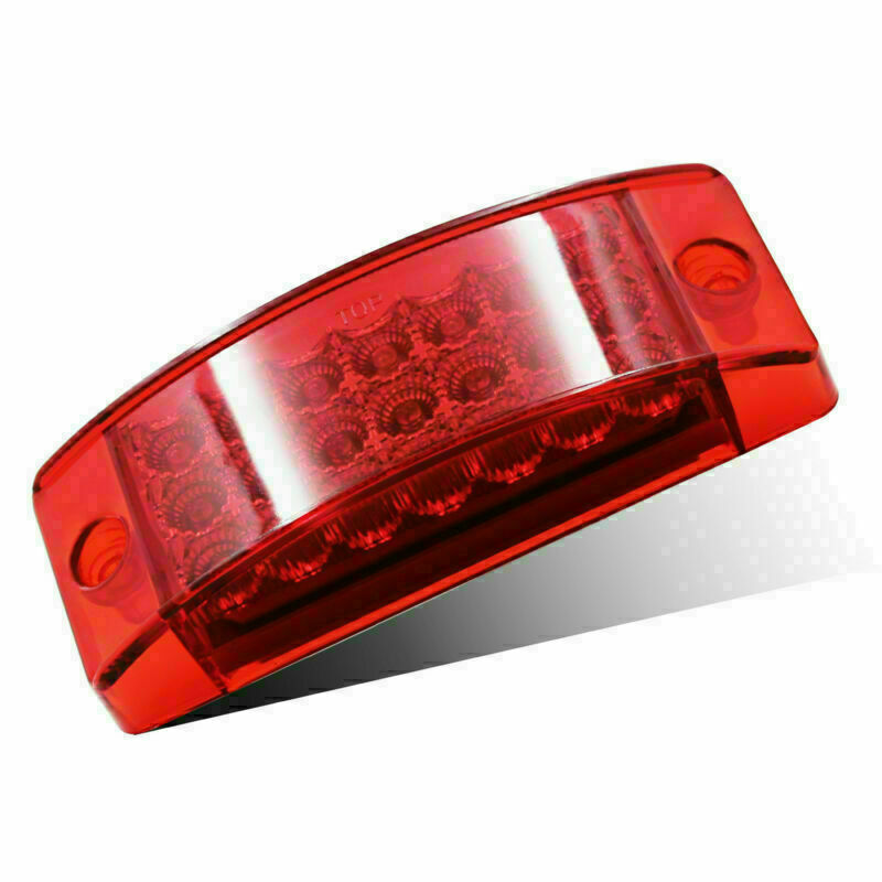 1x 6" Red 21 LED Side Marker Clearance Tail Lights for Trailer Truck Camper 12V