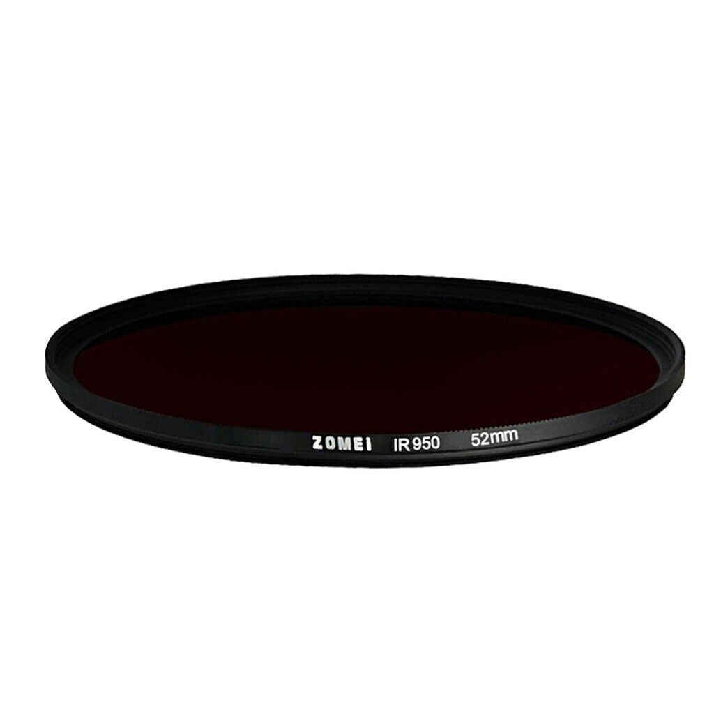 52mm IR 950 Circular Optical Glass Infrared X-Ray Filter 950nm IR Filter for