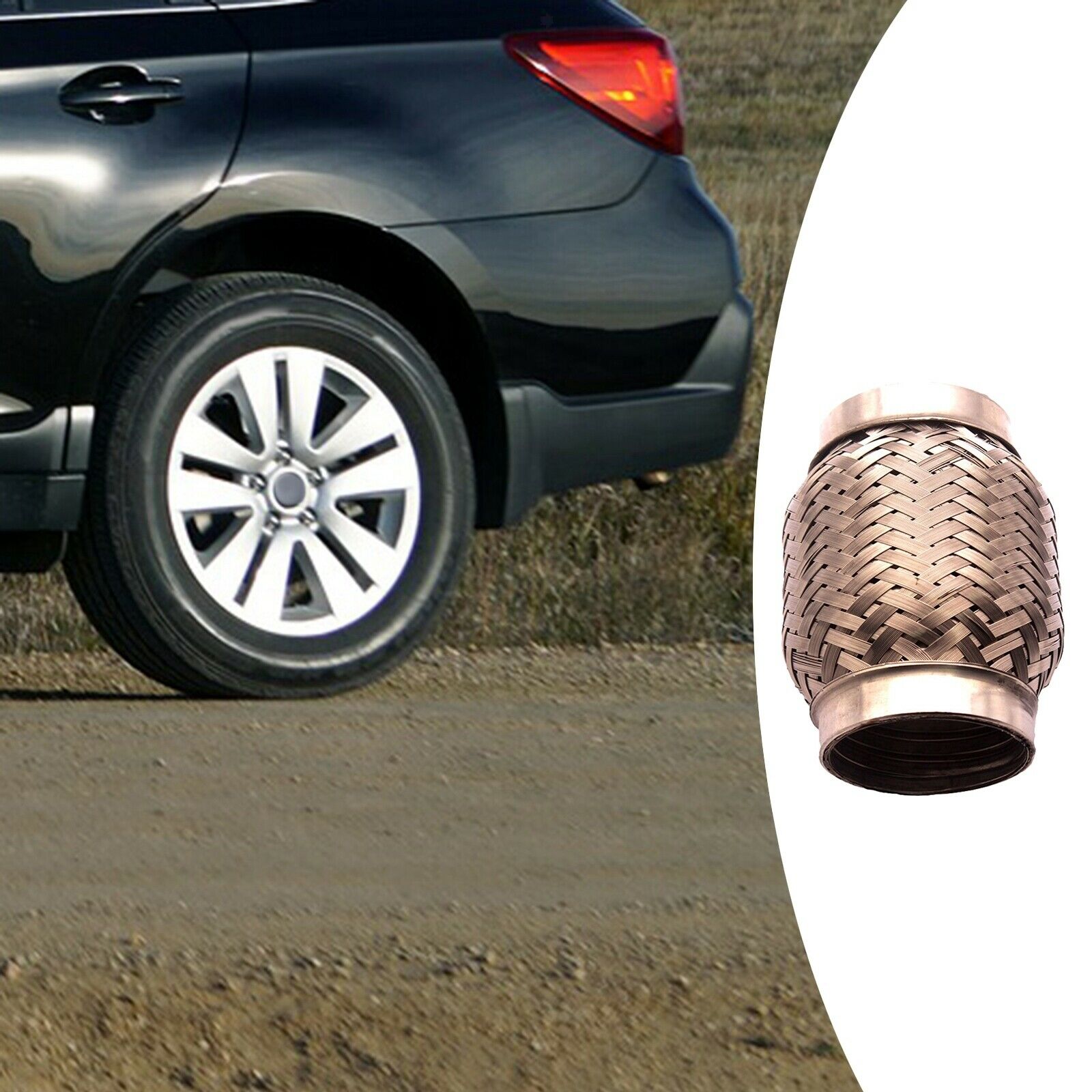 3x4 Inches Exhaust Flex Pipe Professional Stainless Steel Heavy Duty