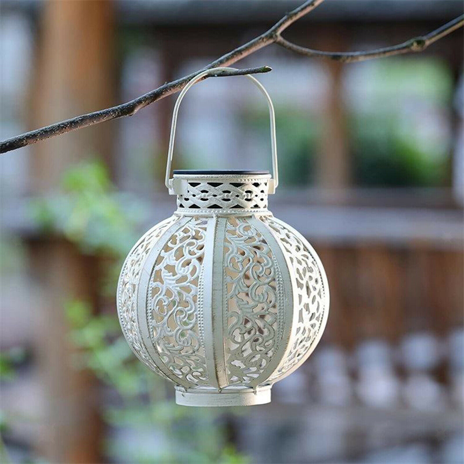 Solar Hanging Lights Christmas Yard Lamp Solar Powered LED Garden Tree Lights