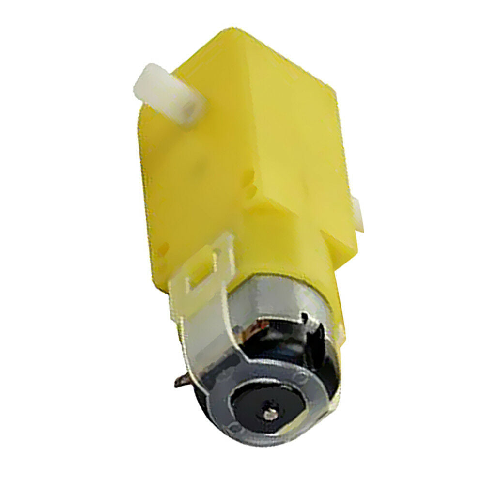 DIY 2Piece TT Geared Car Gear Motor Dual Shaft Gear for   Car Yellow