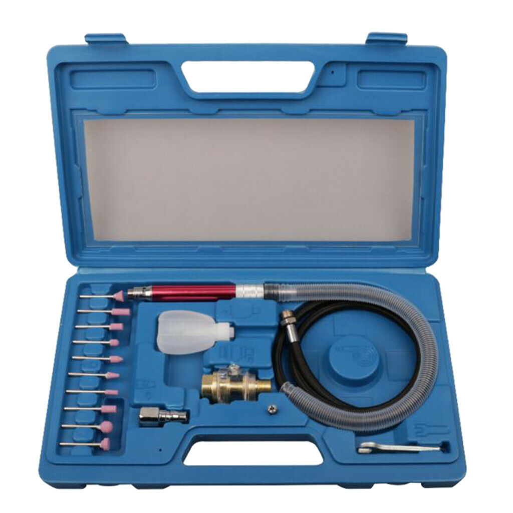 17pcs Air Micro Die Grinder Kit Air Engraving Pen Burr Rotary Engrave Tool