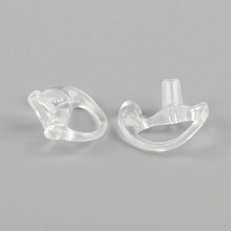 1Pair M Silicone Soft Earplug Earbud For Covert Acoustic Tube Earpiece White  B5
