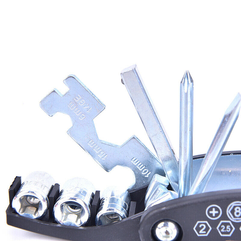 16in1 Multifunction Bicycle Repair Tool Kit Hex Spoke Cycling Screwdriver Too Kt